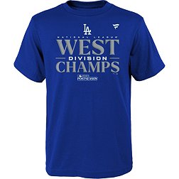 MLB Team Apparel Youth 2023 Division Champions Los Angeles Dodgers Locker Room T-Shirt