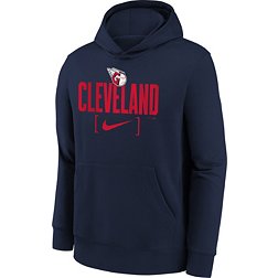 MLB Team Apparel Youth Cleveland Guardians Navy Club Slack Pullover Hoodie