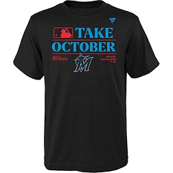  Miami Marlins Majestic MLB Wordmark Men T Shirt Black