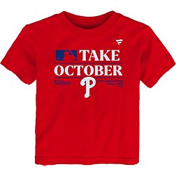 MLB Team Apparel Youth 2023 Postseason "Take October" Philadelphia Phillies Locker Room T-Shirt