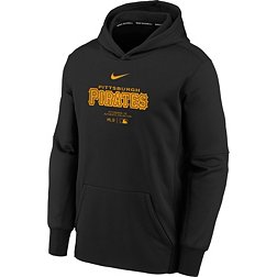 MLB Team Apparel Youth Pittsburgh Pirates Black Practice Graphic Pullover Hoodie