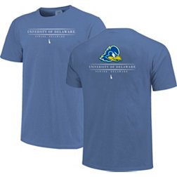 Image One Adult Delaware Fightin' Blue Hens Blue Jumbo Mascot T-Shirt