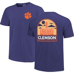 Image One Men's Clemson Tigers Purple Campus Arch T-Shirt