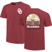 Image One Men's Oklahoma Sooners Ivory Retro Vibe Softball T