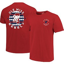 Image One Men's Ole Miss Rebels Red State Circle Graphic T-Shirt