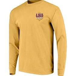 Image One Men's LSU Tigers Gold Campus Pride Long Sleeve Shirt