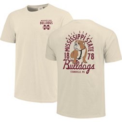 Image One Men's Mississippi State Bulldogs Ivory Mascot Local T-Shirt