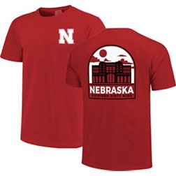 Image One Men's Nebraska Cornhuskers Scarlet Campus Arch T-Shirt