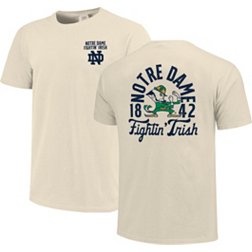 Image One Men's Notre Dame Fighting Irish Ivory Mascot Local T-Shirt