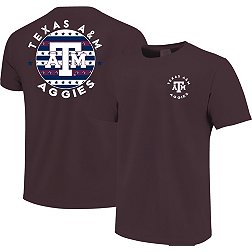 Image One Men's Texas A&M Aggies Maroon State Circle T-Shirt