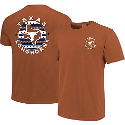 Image One Men's Texas Longhorns Burnt Orange State Circle Graphic T-Shirt