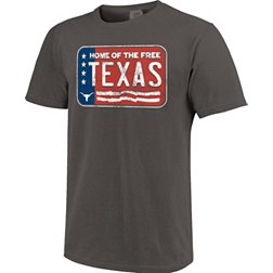 Image One Men's Texas Longhorns Grey Stars N' Plates T-Shirt