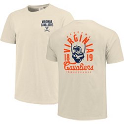 Image One Men's Virginia Cavaliers Ivory Mascot Local T-Shirt