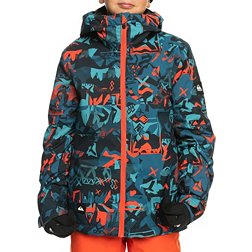 Quicksilver Boys' Mission Printed Youth Snow Jacket