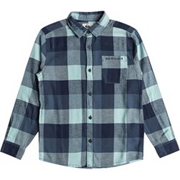 Quiksilver Youth Motherfly Long Sleeve Button-Down Shirt
