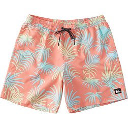 Quiksilver Men's D Faded Palm Volley 17" Boardshorts