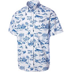 Men's Los Angeles Dodgers Reyn Spooner White Scenic Button-Up Shirt