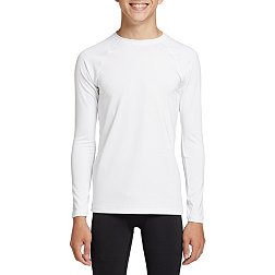 DSG Boys' Cold Weather Compression Crew Long Sleeve Shirt