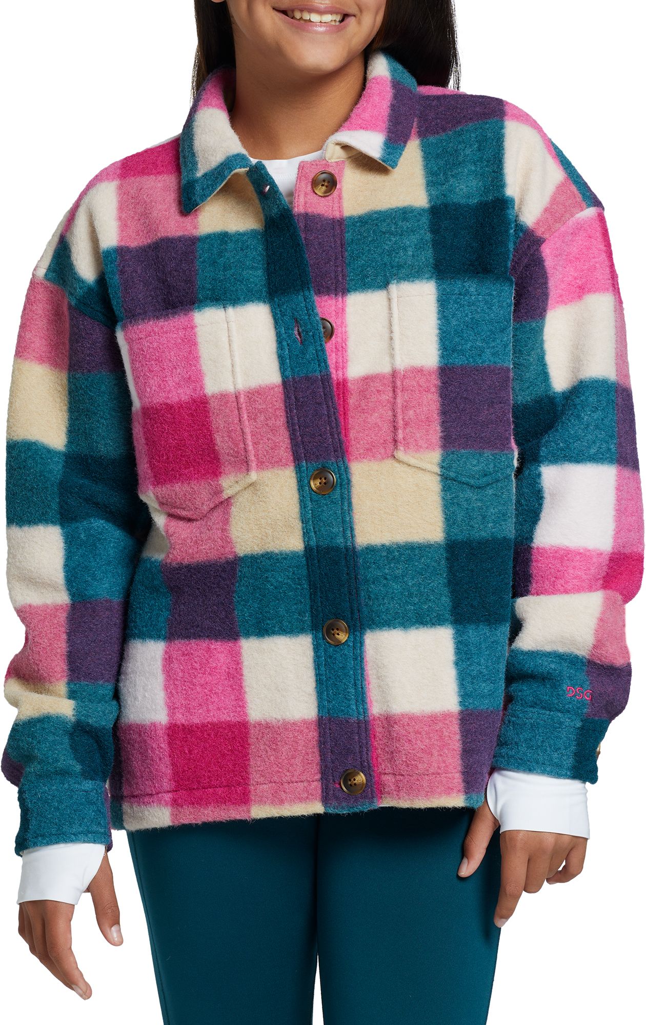 DSG Girls' Fleece Shacket
