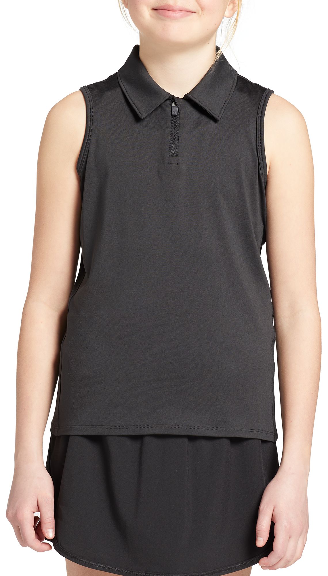 DSG Girls' Sleeveless Golf Polo