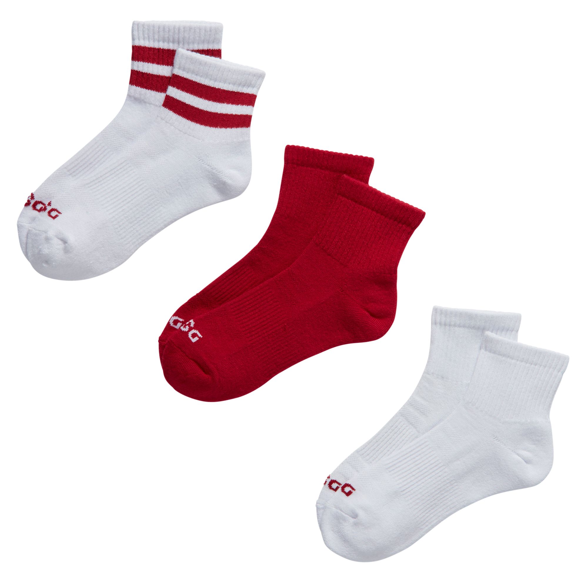 DSG Men's 3-Pack 1/4 Crew Socks