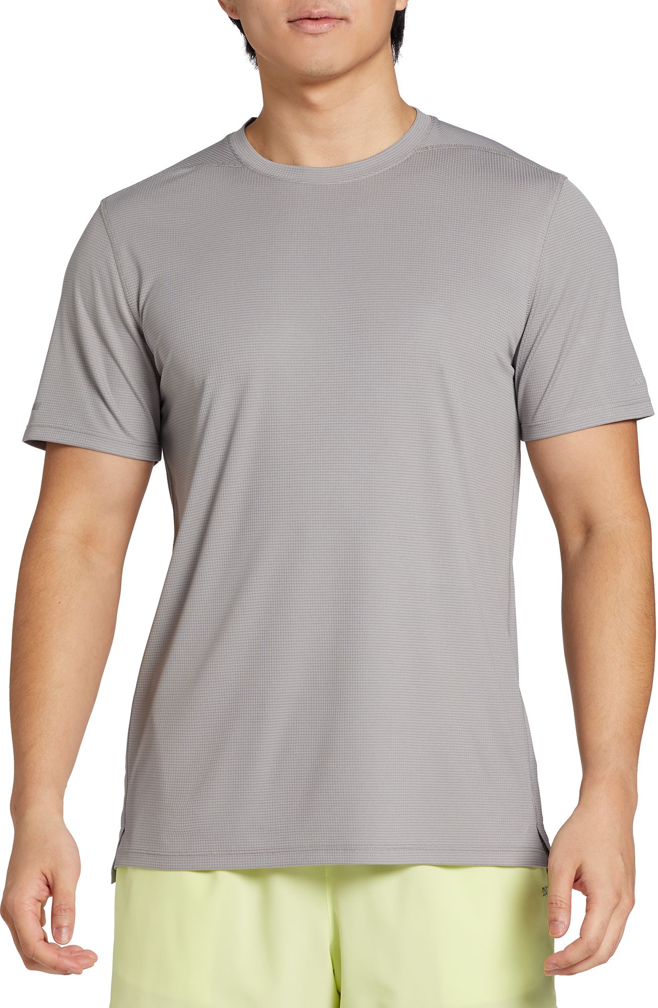DSG Men's Stride Run Short Sleeve T-Shirt, XXL, Light Charcoal