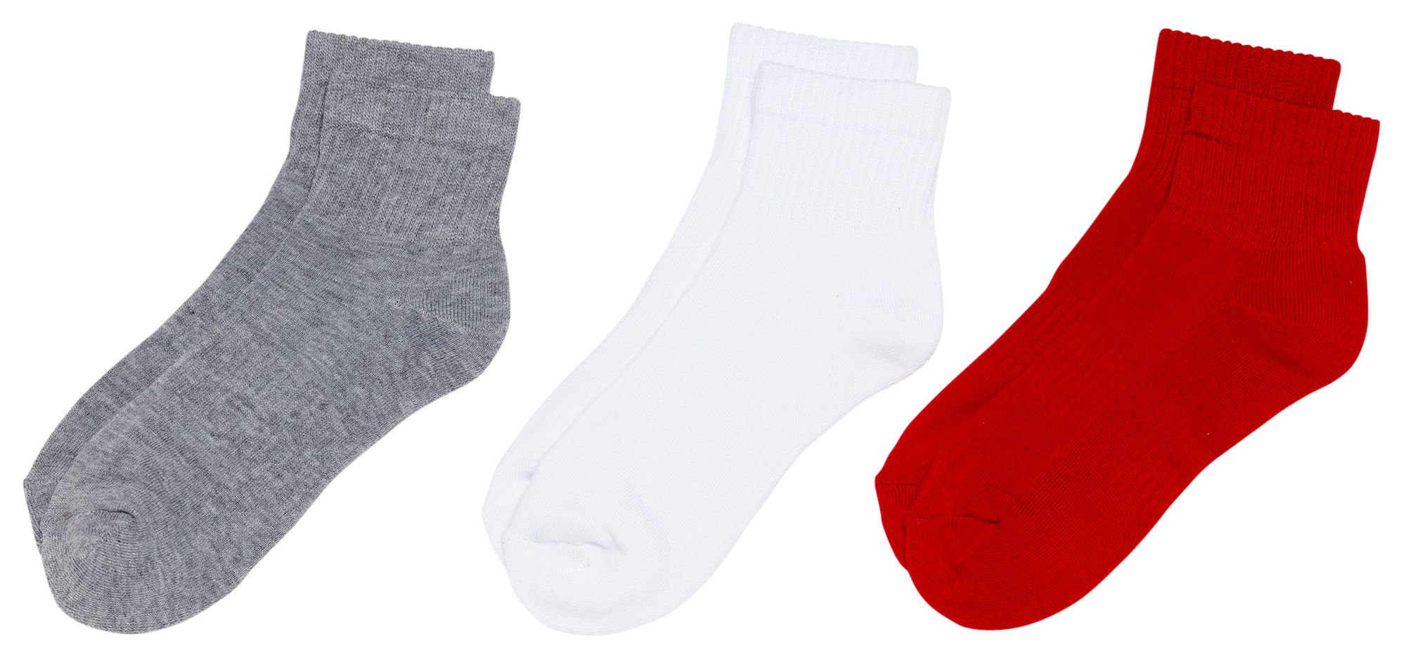 DSG Adult Fashion Quarter Socks - 3 Pack