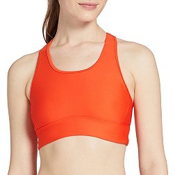 neon Orange Sports Bra, red Bra White Shirt, Sports Bras for Plus