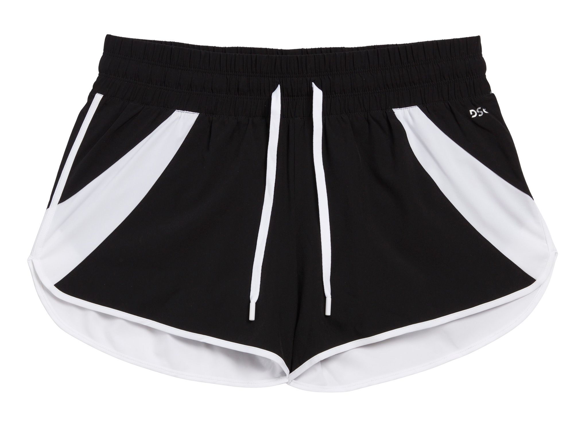 DSG Women's High Rise Stride Shorts Pure Black/White thumbnail