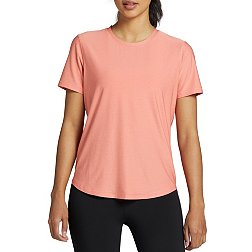 Short Sleeve Workout Shirts for Women in Pink