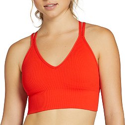 NWT Womens Avia Pink Strappy Back Compression Sports Bra Med