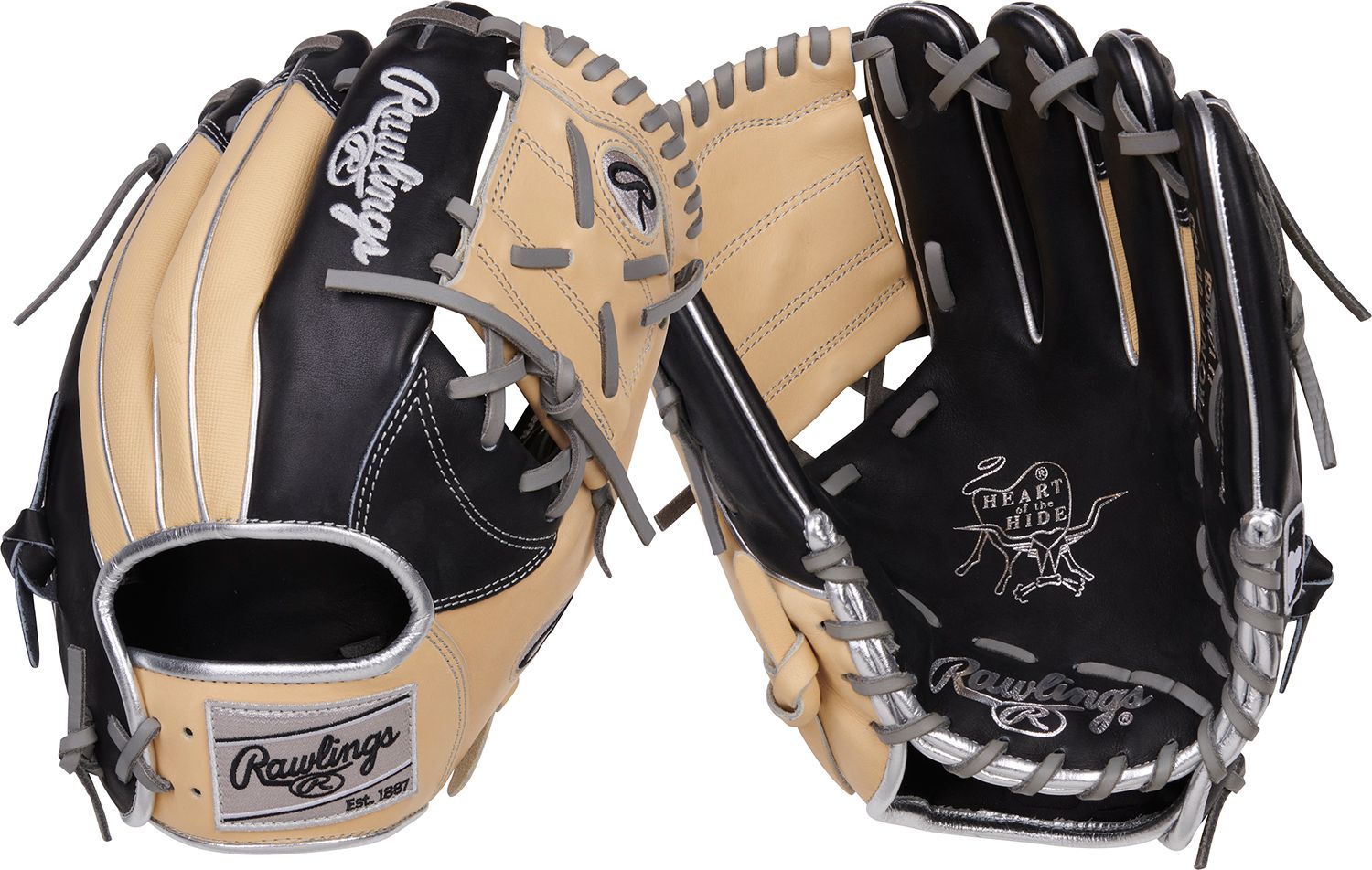 Rawlings 11.5” HOH R2G Series Glove, Black/Camel