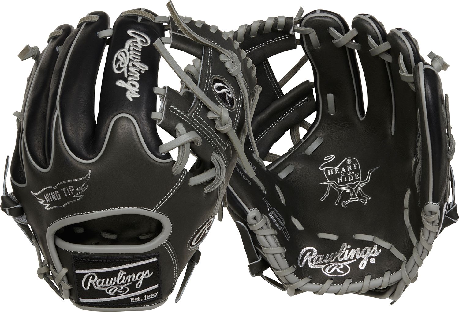 Rawlings 11.75″ HOH R2G Series Glove 2024, Dark Shadow/Black