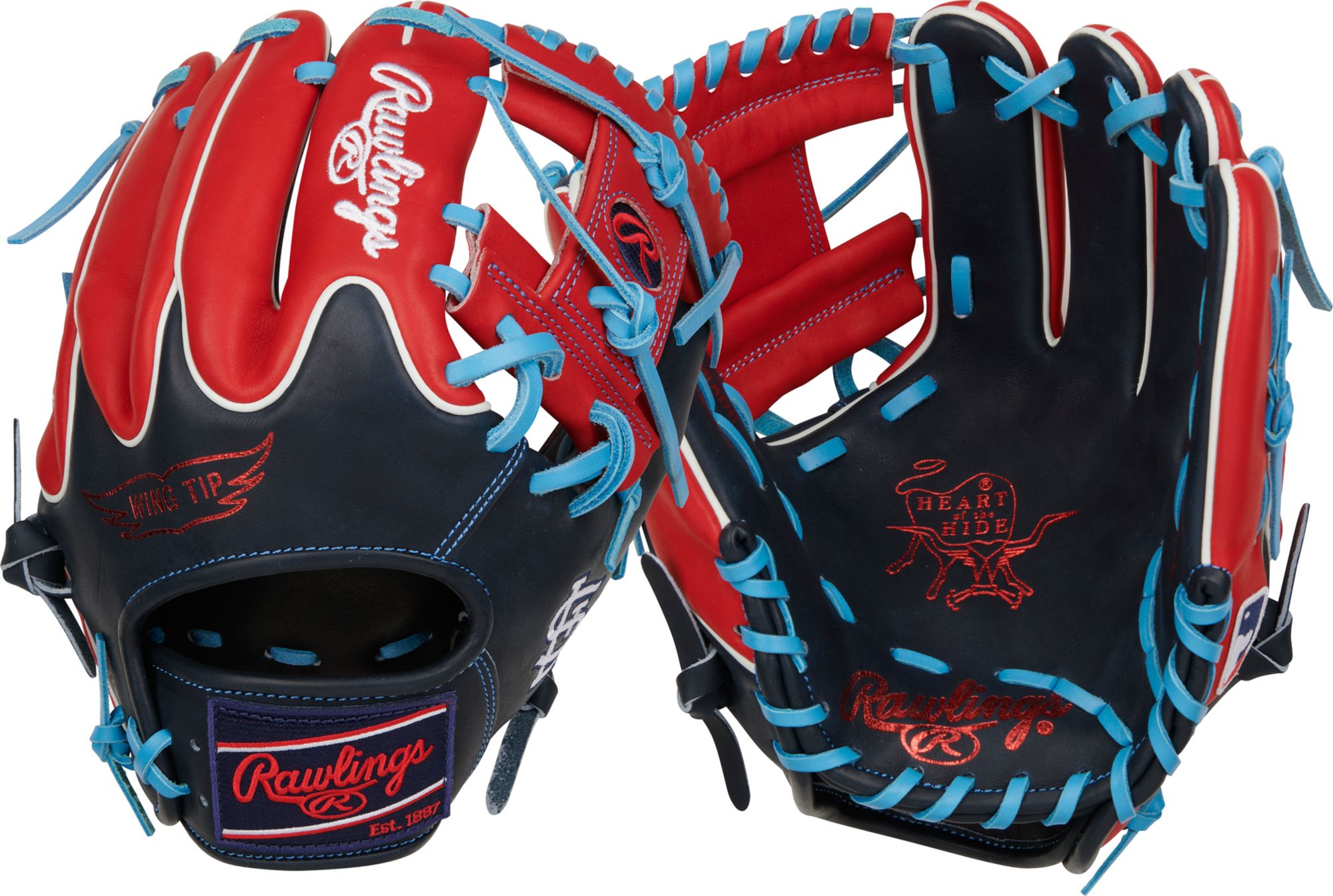 Rawlings 11.5” St. Louis Cardinals HOH Series Glove, Red/Navy