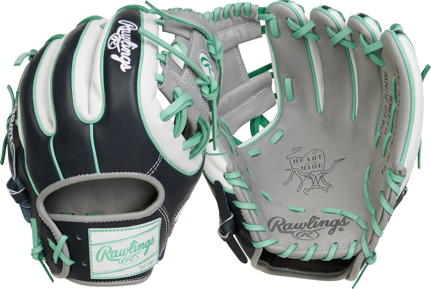 Rawlings 11.5” HOH Limited Edition Series Glove, Black/Mint