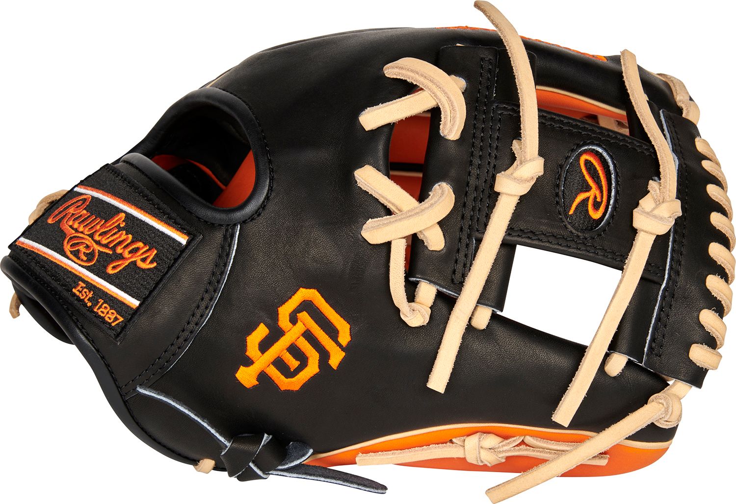 Rawlings 11.5” San Francisco Giants HOH Series Glove, Orange/Black