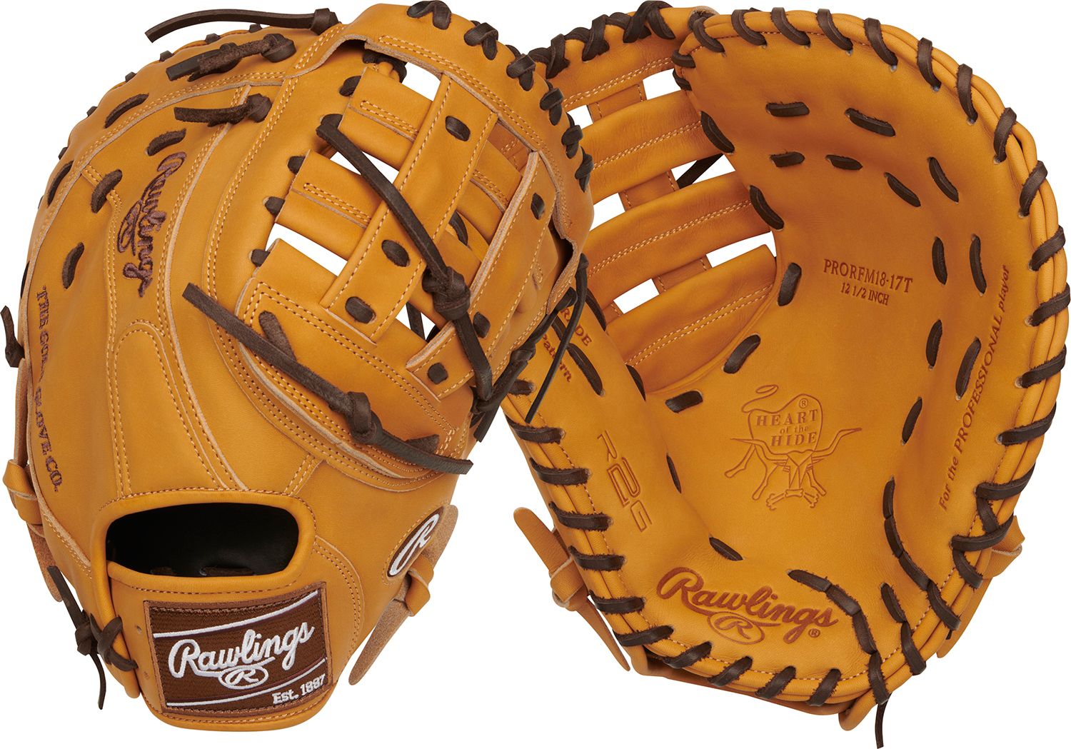 Rawlings 12.5″ HOH Series First Base Mitt 2024, Tan