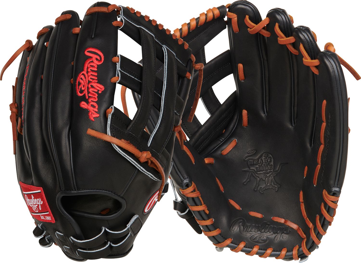 Rawlings 14" HOH Series Slowpitch Glove 2024, Black/Tan