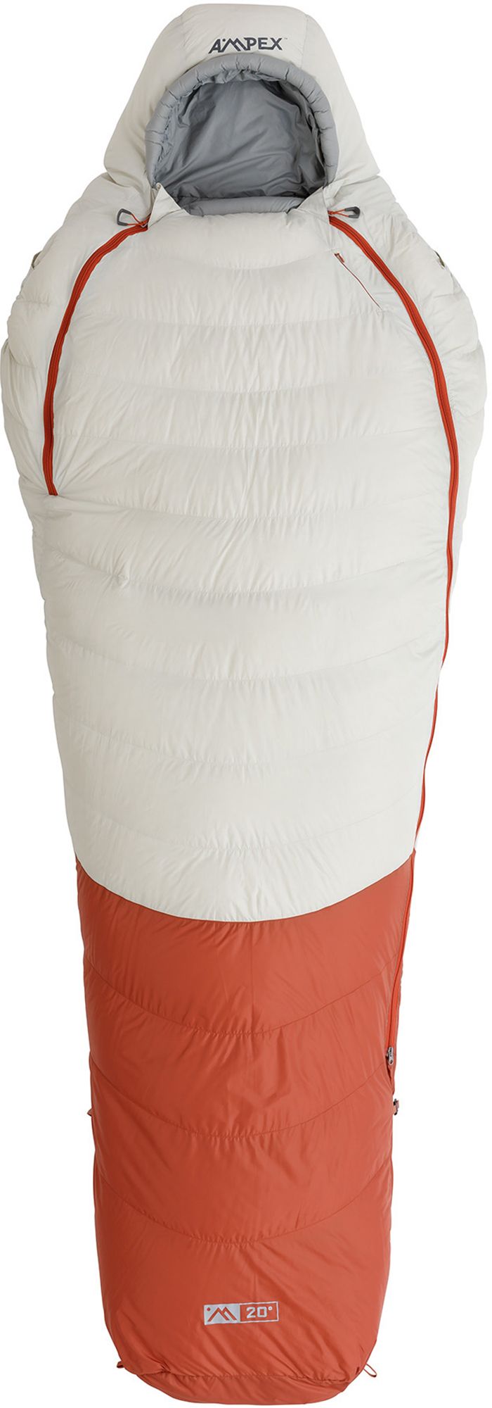 Photos - Suitcase / Backpack Cover AMPEX Element Mummy Sleeping Bag 20 Long Wide, Men's, White/Red/Grey 23RDW