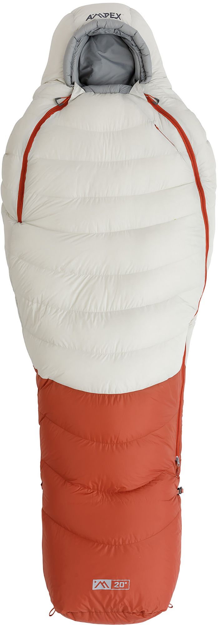 Photos - Other Bags & Accessories AMPEX Element Mummy Sleeping Bag 20 Regular, Men's, White/Red/Grey 23RDWU2