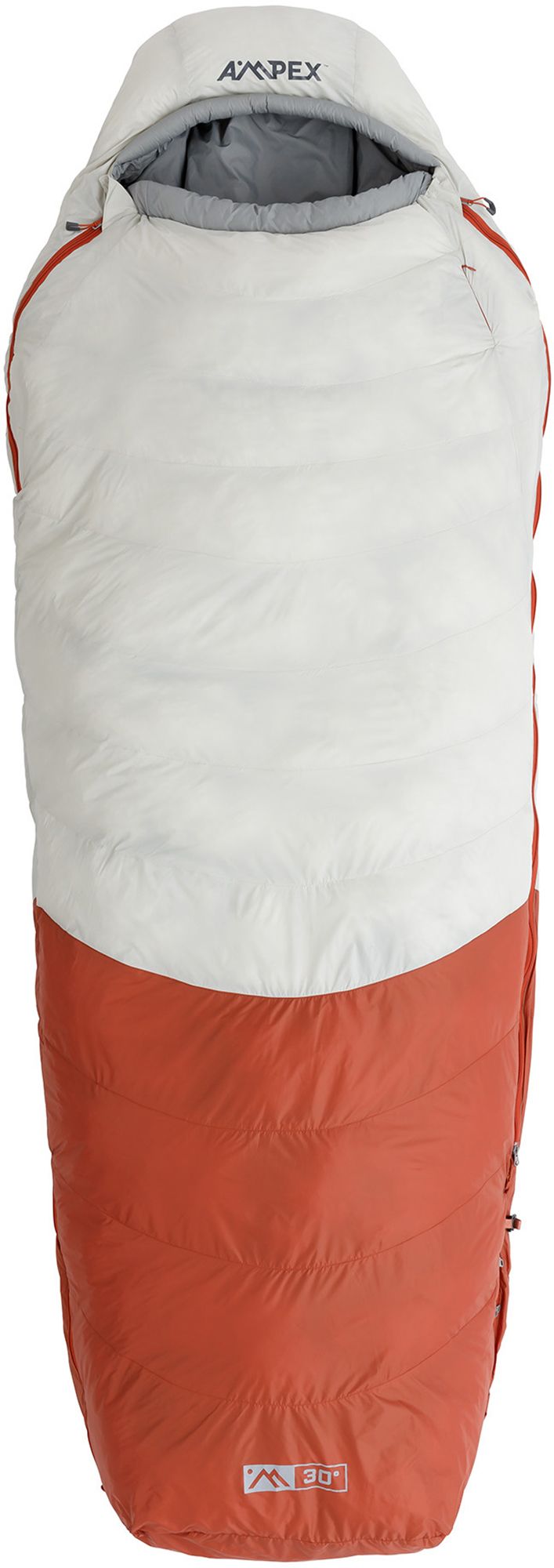 Photos - Suitcase / Backpack Cover AMPEX Hybrid Sleeping Bag 30- Long Wide, Men's, White/Red/Grey | Father's