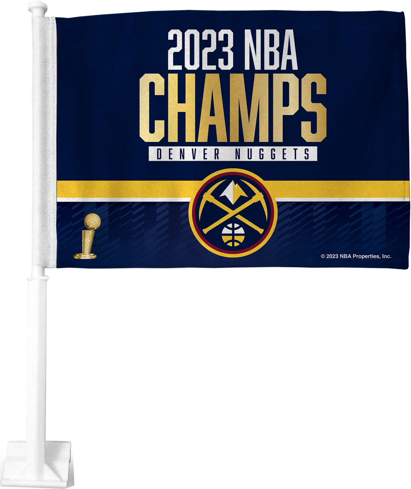 Rico 2023 NBA Champions Denver Nuggets Car Flag