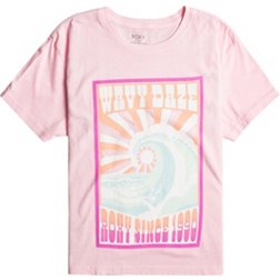 Roxy Girls' Wave Daze Oversized Boyfriend Cropped T-Shirt