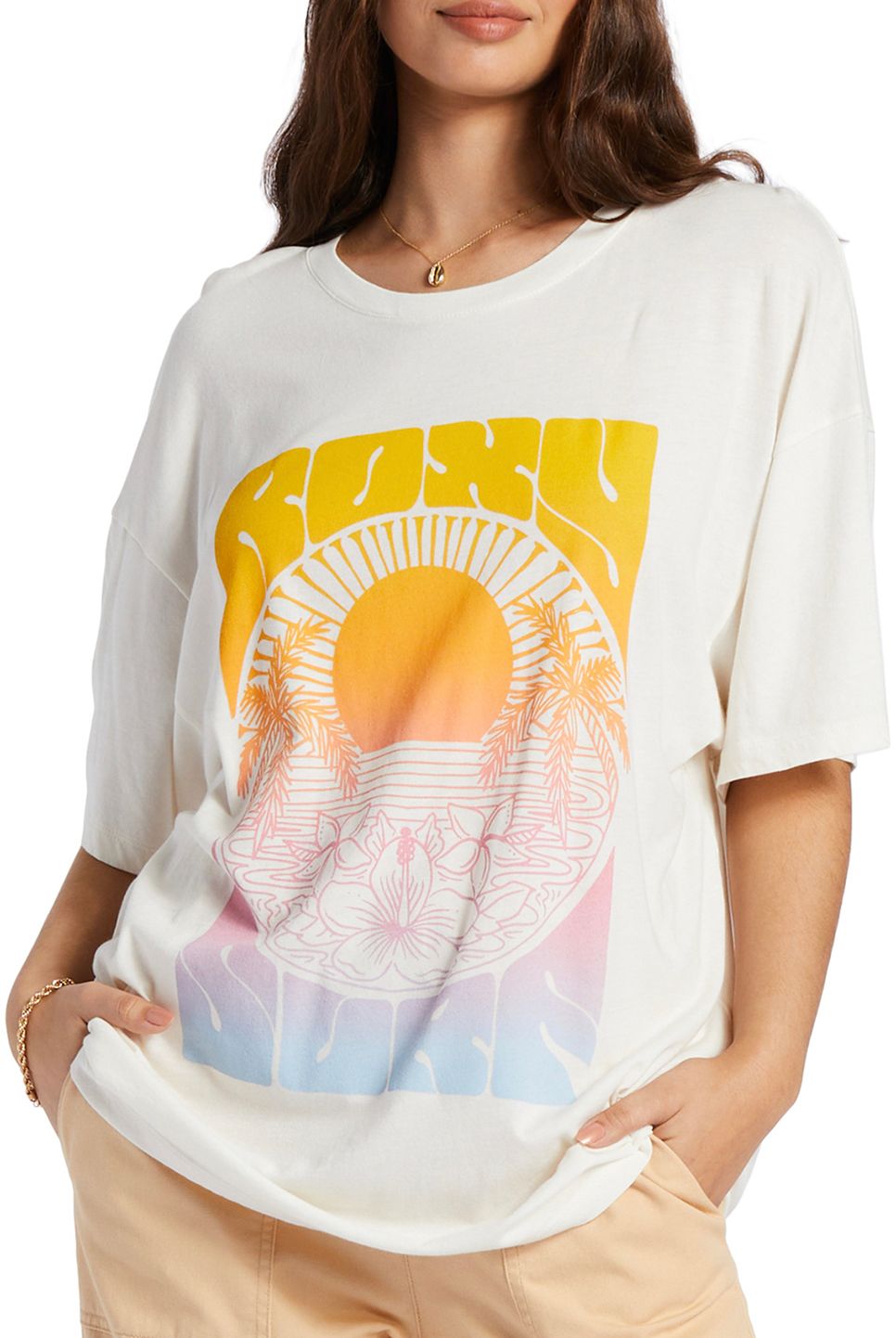 Roxy Women's Sunrise Tropics Short Sleeve T-Shirt