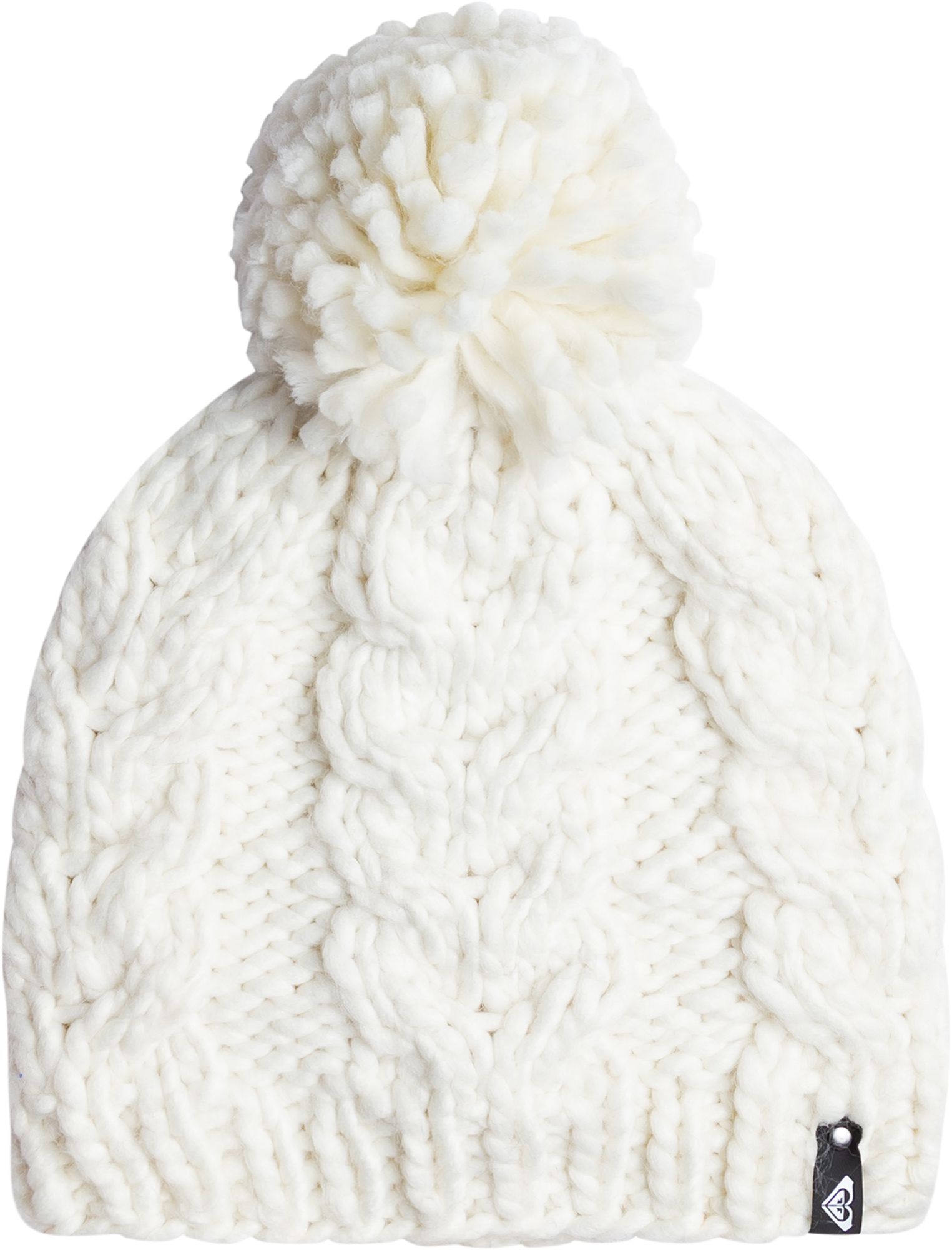 Roxy Women's Winter Beanie - Cable Knit, Pom Pom, 100% Acrylic, Polar Fleece Lined Band, Cozy Cold Weather Hat - View #10