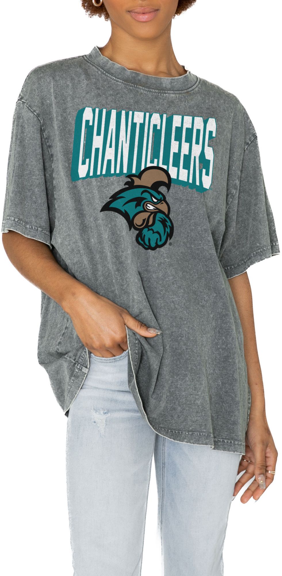 Gameday Couture Coastal Carolina Chanticleers Grey Solid Defense T-Shirt