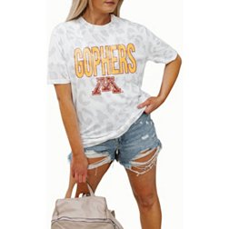 Gameday Couture Minnesota Golden Gophers White Leopard T-Shirt