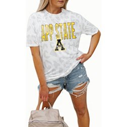 Gameday Couture Appalachian State Mountaineers White Leopard T-Shirt
