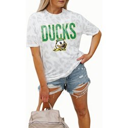 Gameday Couture Oregon Ducks White Leopard T-Shirt