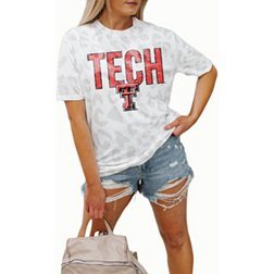 Gameday Couture Texas Tech Red Raiders White Leopard T-Shirt